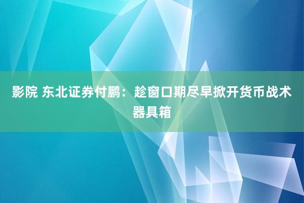 影院 东北证券付鹏：趁窗口期尽早掀开货币战术器具箱