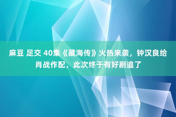 麻豆 足交 40集《藏海传》火热来袭，钟汉良给肖战作配，此次终于有好剧追了