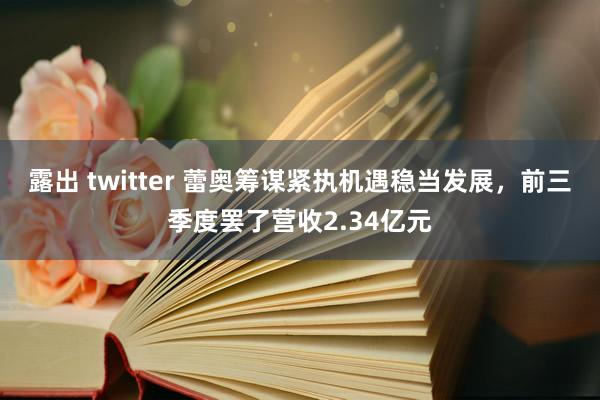 露出 twitter 蕾奥筹谋紧执机遇稳当发展，前三季度罢了营收2.34亿元